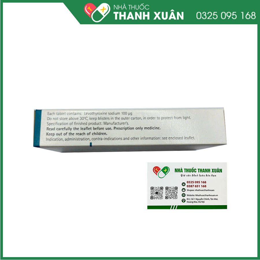 Levothyrox® 100mcg trị bướu giáp, suy giáp, ung thư giáp